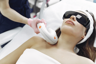 Neck laser removal